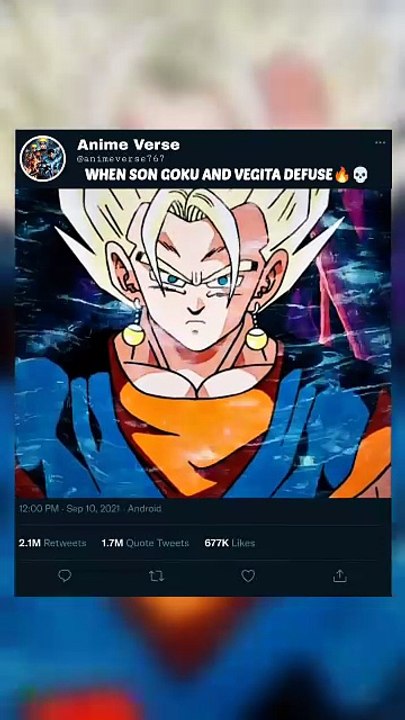 WHEN SON GOKU AND VEGITA DEFUSE🔥💀