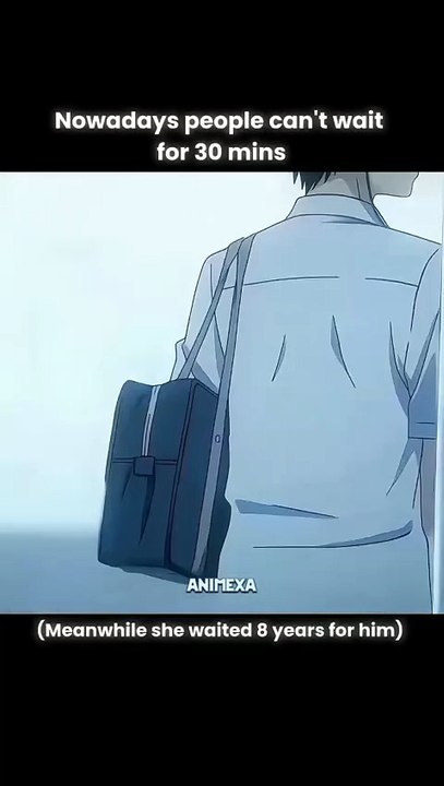 She wait 8 years of him 😭 The Tunnel to Summer, the Exit of Goodbyes anime sad edits #animesadedits