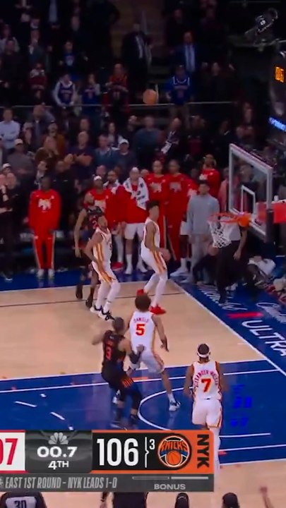 Knicks did not end up having a timeout like the broadcast said.  Instead, this was the shot they were able to get to win.