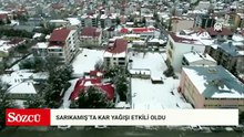 Sarıkamış'ta kar etkili oldu