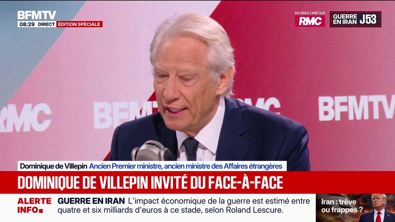 Présidentielle 2027: Dominique de Villepin déclare qu'il faut "dépasser les clivages" et "travailler avec tous les partis", bien qu'il fasse la distinction entre LFI et le RN