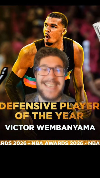 VICTOR WEMBANYAMA ÉLU DÉFENSEUR DE L'ANNÉE EN NBA Wemby est en train de marquer l'histoire de la NBA de son empreinte pour les débuts des playoffs !