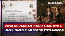 Viral Undangan Pernikahan Syifa Hadju dan El Rumi, Soroti Typo Janggal
