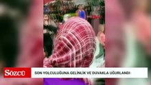 Kazada ölen Zeynep, son yolculuğuna gelinlik ve duvakla uğurlandı