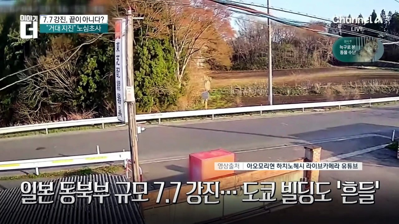 집 흔들리고 열차 멈추고…일본 동북부 규모 7.7 강진