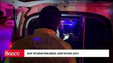 ‘Dur’ ihtarına uymayan sürücü otomobiliyle kaldırıma çarpınca yakalandı