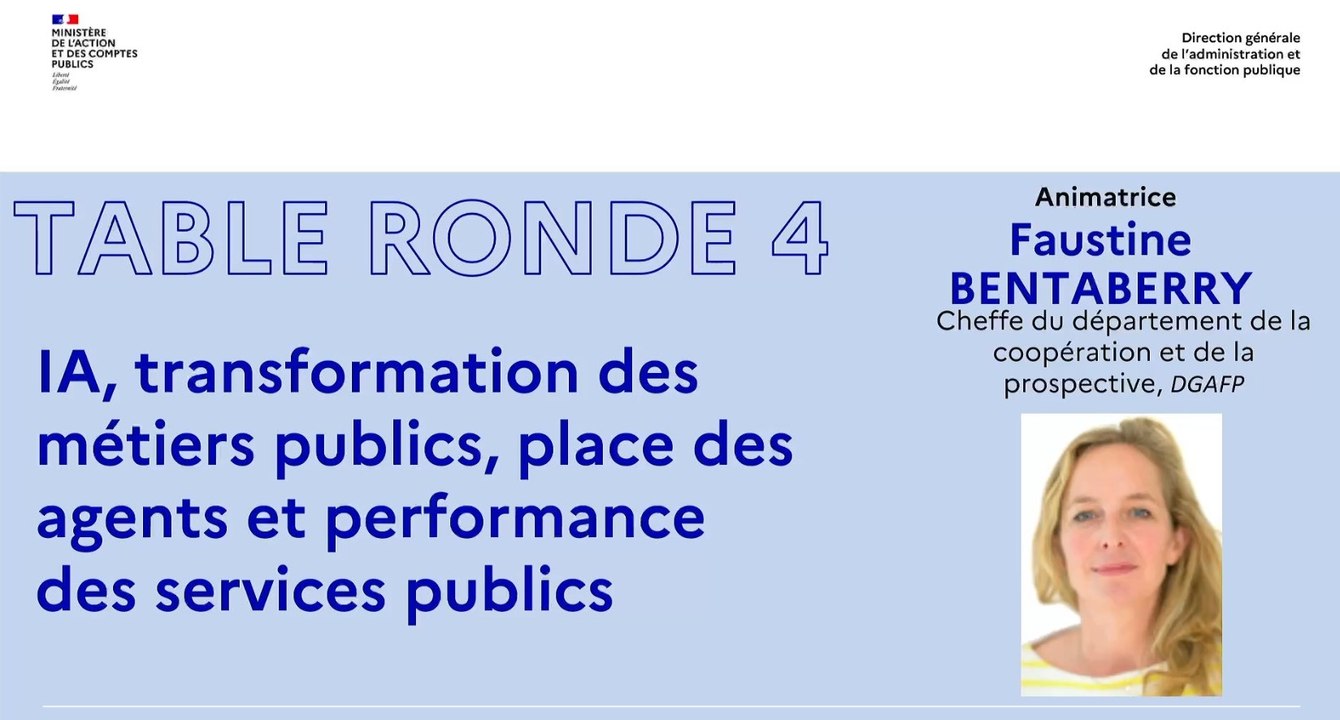 Colloque Mieux travailler dans la fonction publique. Quelles solutions pour relever le défi ? : Table ronde 4