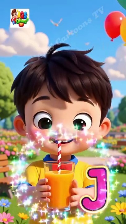 J for Juice |ABC Learning for Kids |Nursery Rhymes |AQS Cartoons TV