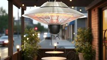 1500W Outdoor Infrared Electrical Radiant Ceiling Heater Two Setting 600W-1500W with Tip-Over Protection