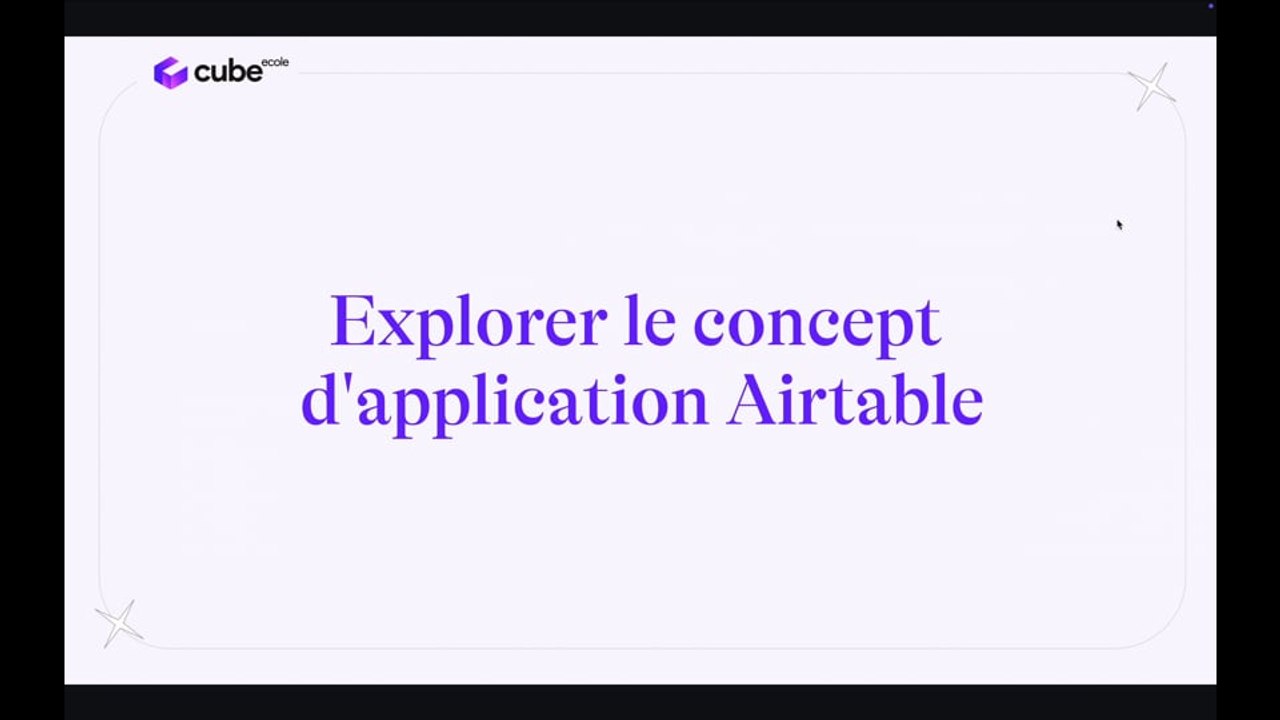 1.5.2 Explorer le concept d'application Airtable