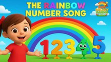 The Rainbow Number Song 🌈🔢 | Learn Numbers with Colors | Fun Counting Song for Kids | Kids Melody Garden
