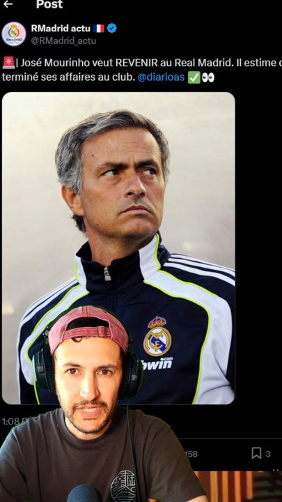 💥 Mourinho veut revenir à Madrid ! #mourinho #real #realmadrid