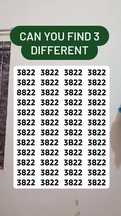 Hard to find 3 different #find #search #brainteaser #puzzle - video ...