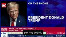 Trump: Dün bir gemi yakaladık içinde hoş olmayan şeyler vardı