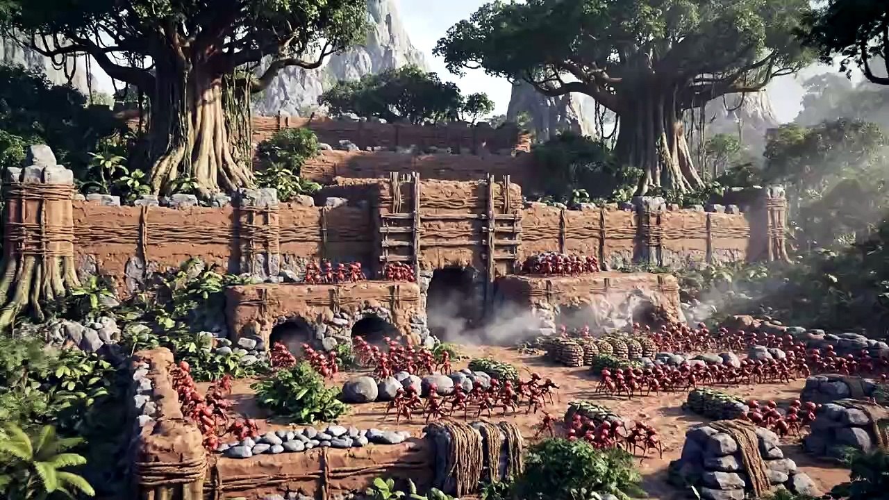 Ant colony Black Ants V's Red Ants part 5