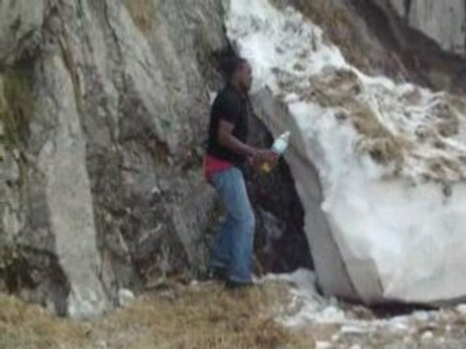 bataille avec peu de neige