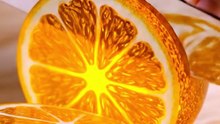 Glass Orange Slicing ASMR