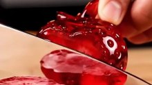 Glass Strawberry Slicing ASMR