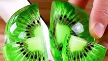 Glass Kiwi Slicing ASMR