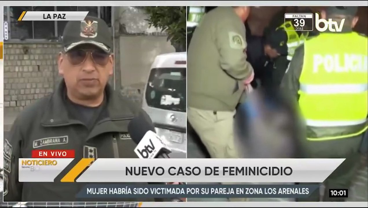 Feminicidio en la zona sur de La Paz: sujeto habría intentado quitarse la vida tras asesinar a su pareja