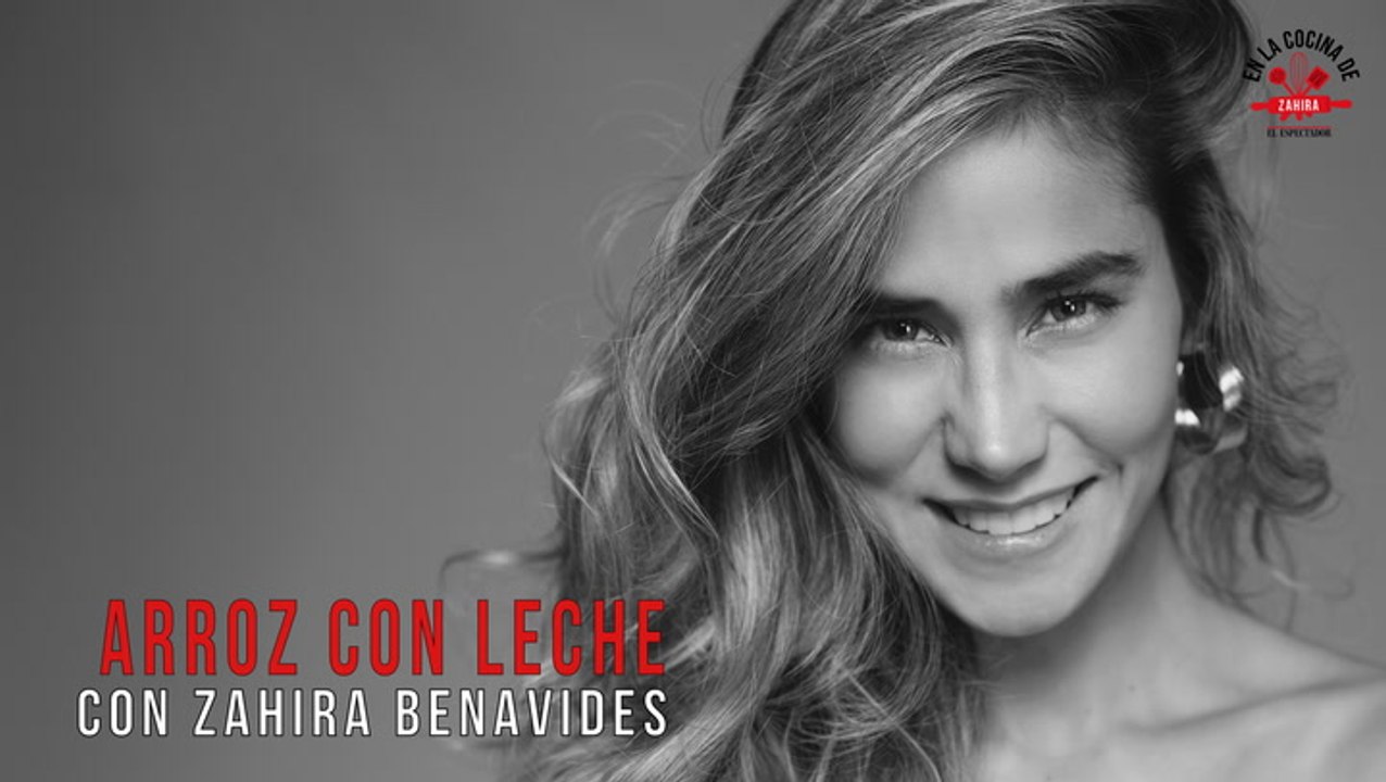 Zahira Benavides le enseña a hacer arroz con leche