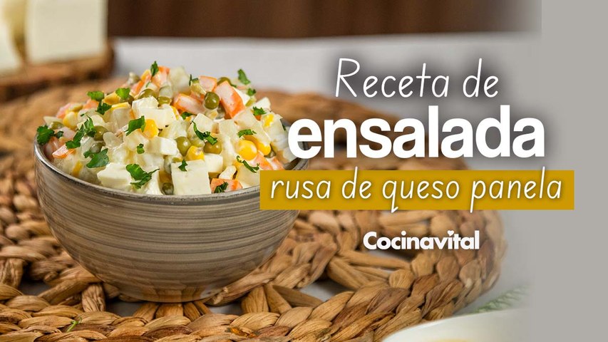 Receta de ensalada rusa de queso panela