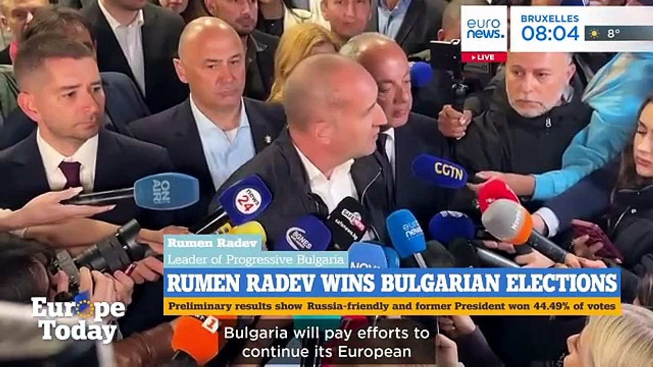 Actualités : LIVE Russia-friendly Radev wins in Bulgaria, what does it mean for Europe  Europe Today #88 (1)