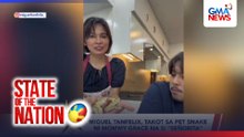 Miguel Tanfelix, takot sa pet snake ni Mommy Grace na si "Señorita" | SONA