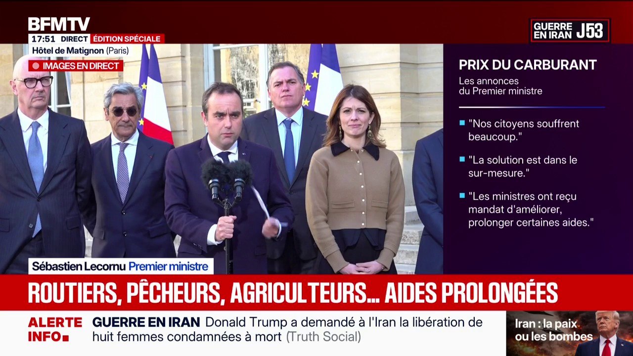 Carburants: Sébastien Lecornu annonce une aide "de 30 à 35 centimes par litre" pour les pêcheurs
