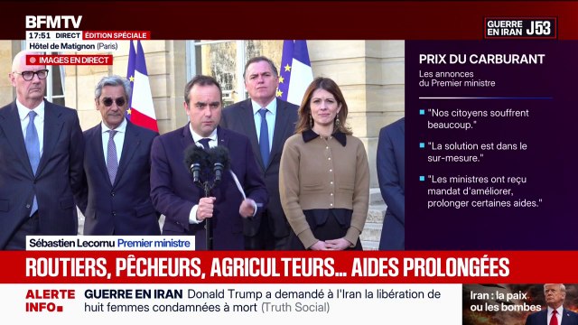Carburants: Sébastien Lecornu annonce une aide de 30 à 35 centimes par litre pour les pêcheurs