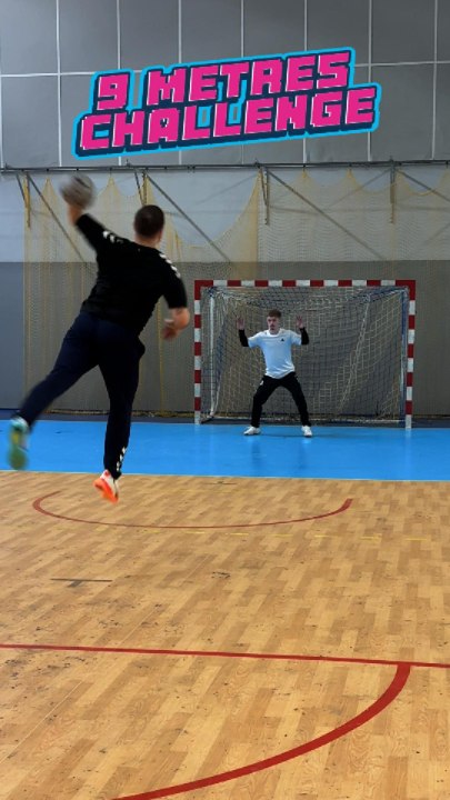 9 mètres challenge ! 🤾🏻‍♂️🎯#Handball #Hand #challenge #sports #Fun
