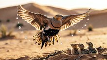 Sandgrouse Water Carry Mission