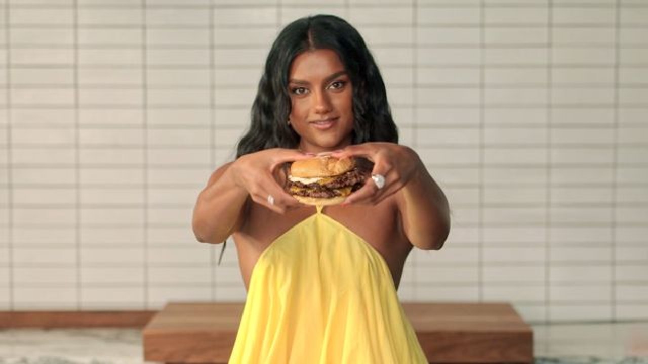 Simone Ashley Makes a Smash Burger and Cookies