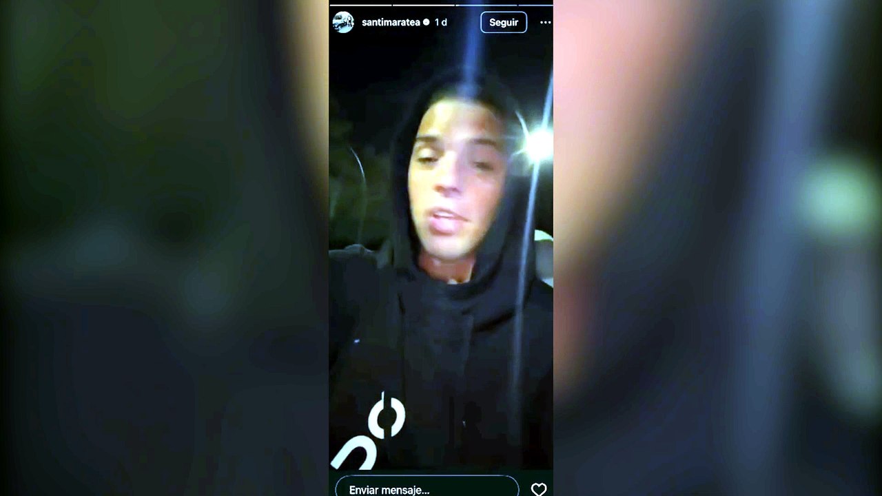 Santiago Maratea se filmó manejando y sin cinturón de seguridad