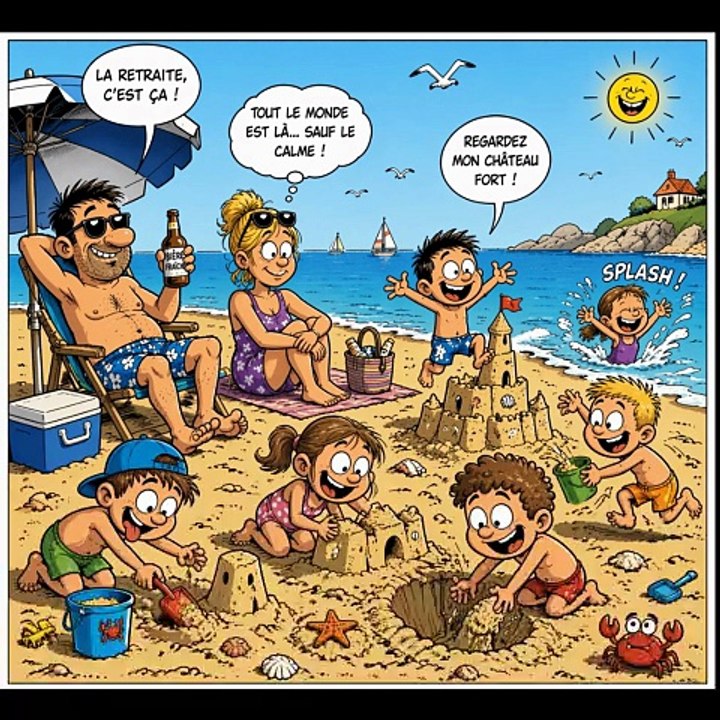 Les vacances au bord de la mer - Paroles Erick BERNARD