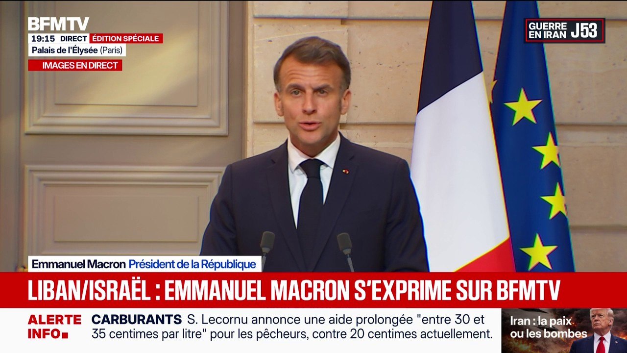 Liban-Israël: "La priorité aujourd'hui, est d'œuvrer ensemble à la consolidation de cette trêve", affirme Emmanuel Macron