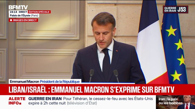 Liban: L’obtention d’un cessez-le-feu temporaire est un soulagement , déclare Emmanuel Macron