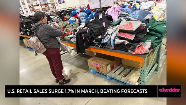 U.S. Retail Sales Surge 1.7% in March, Beating Forecasts