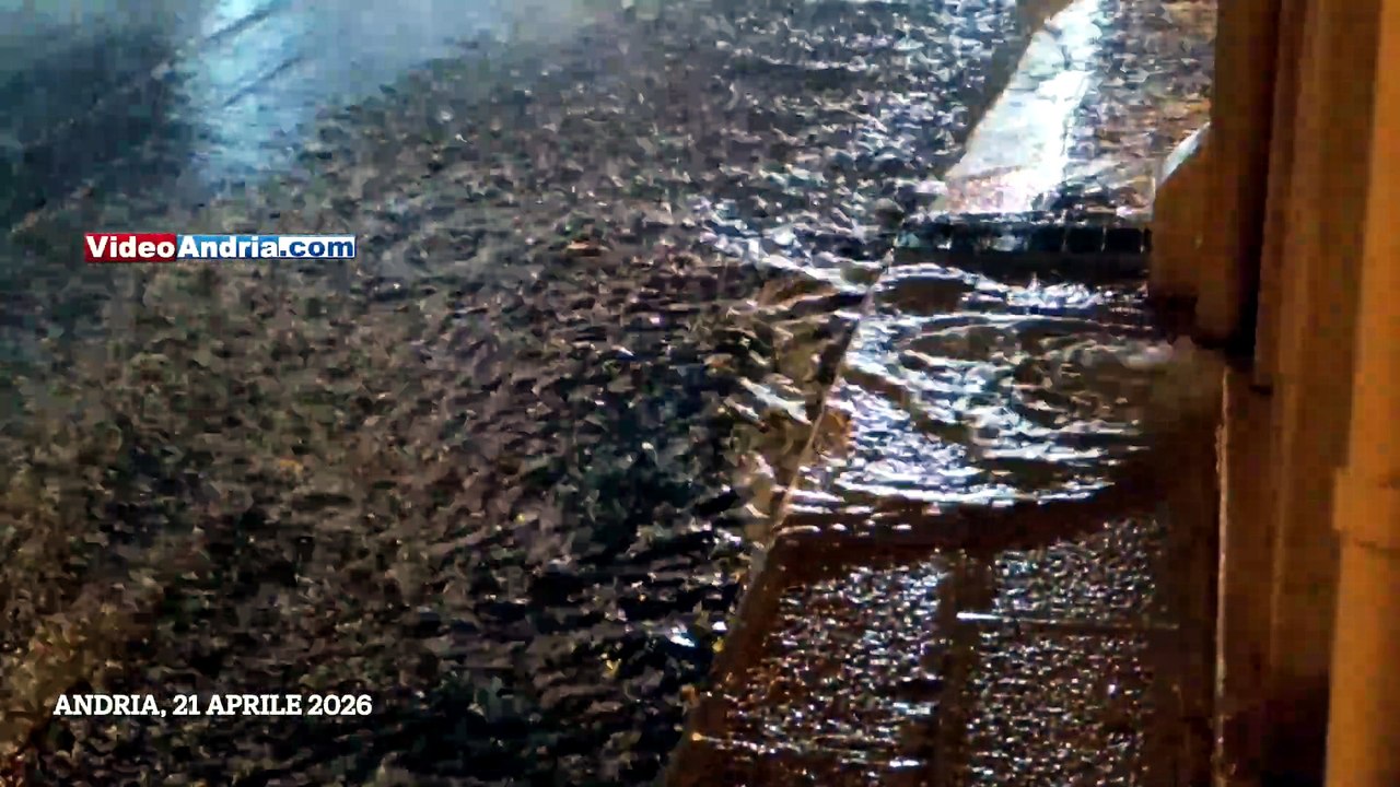 Meteo Puglia, forte temporale ad Andria (21 aprile 2026)