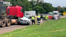 Menina de sete anos morre em grave acidente na BR-277, em Céu Azul