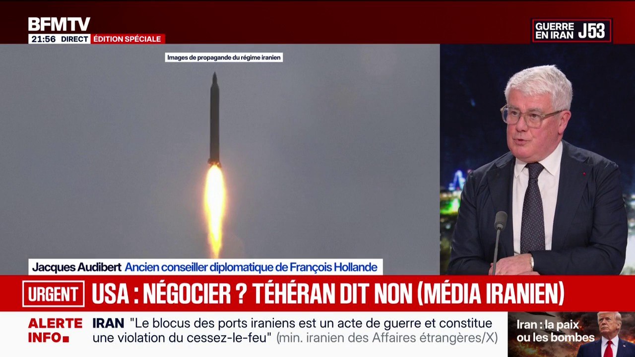 Pourparlers entre l’Iran et les États-Unis: “Les négociations ne sont pas mortes”, affirme Jacques Audibert, ancien conseiller diplomatique de François Hollande