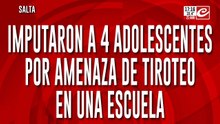 Imputaron a 4 adolescentes por amenaza de tiroteo en una escuela