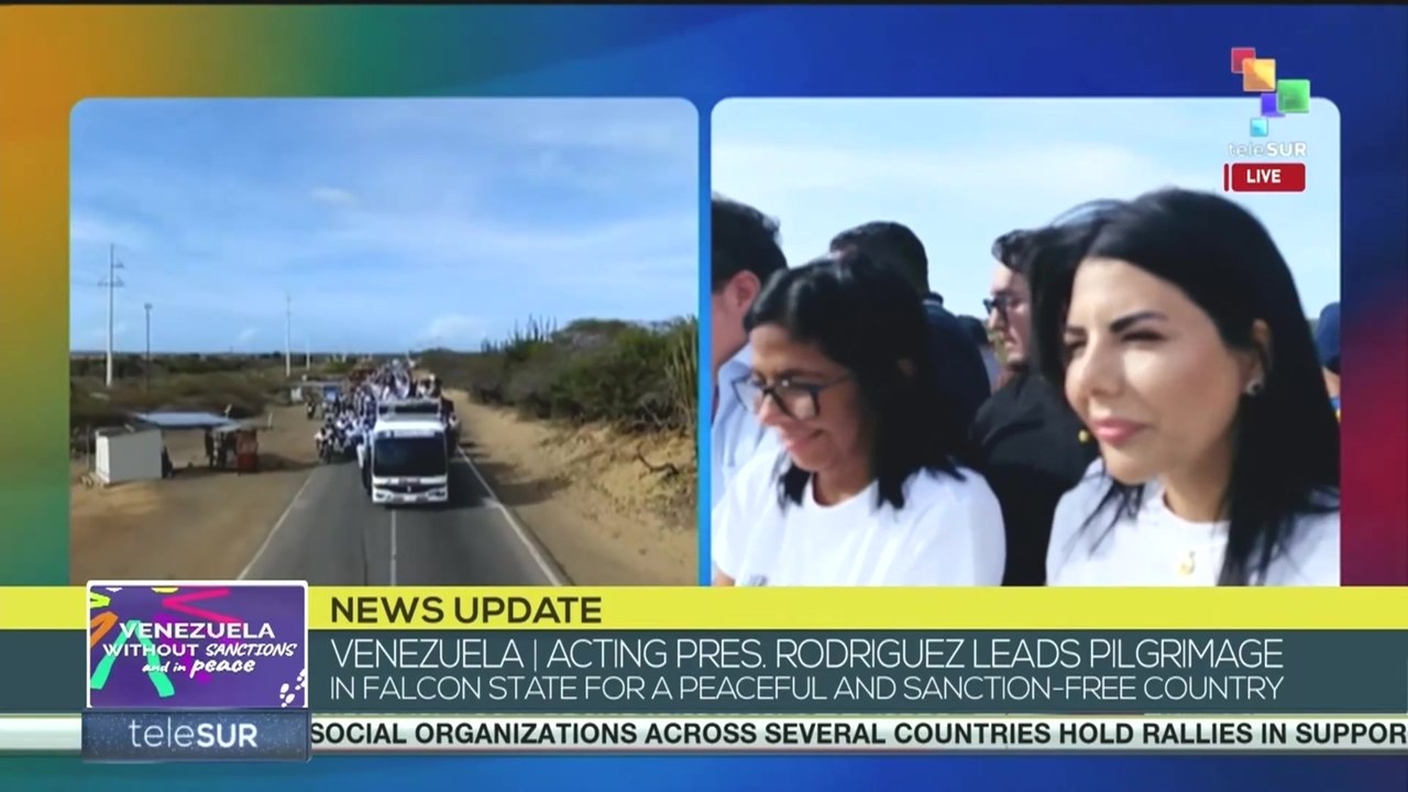 Acting pres. Delcy Rodriguez leads pilgrimage in Falcon State, pt.1