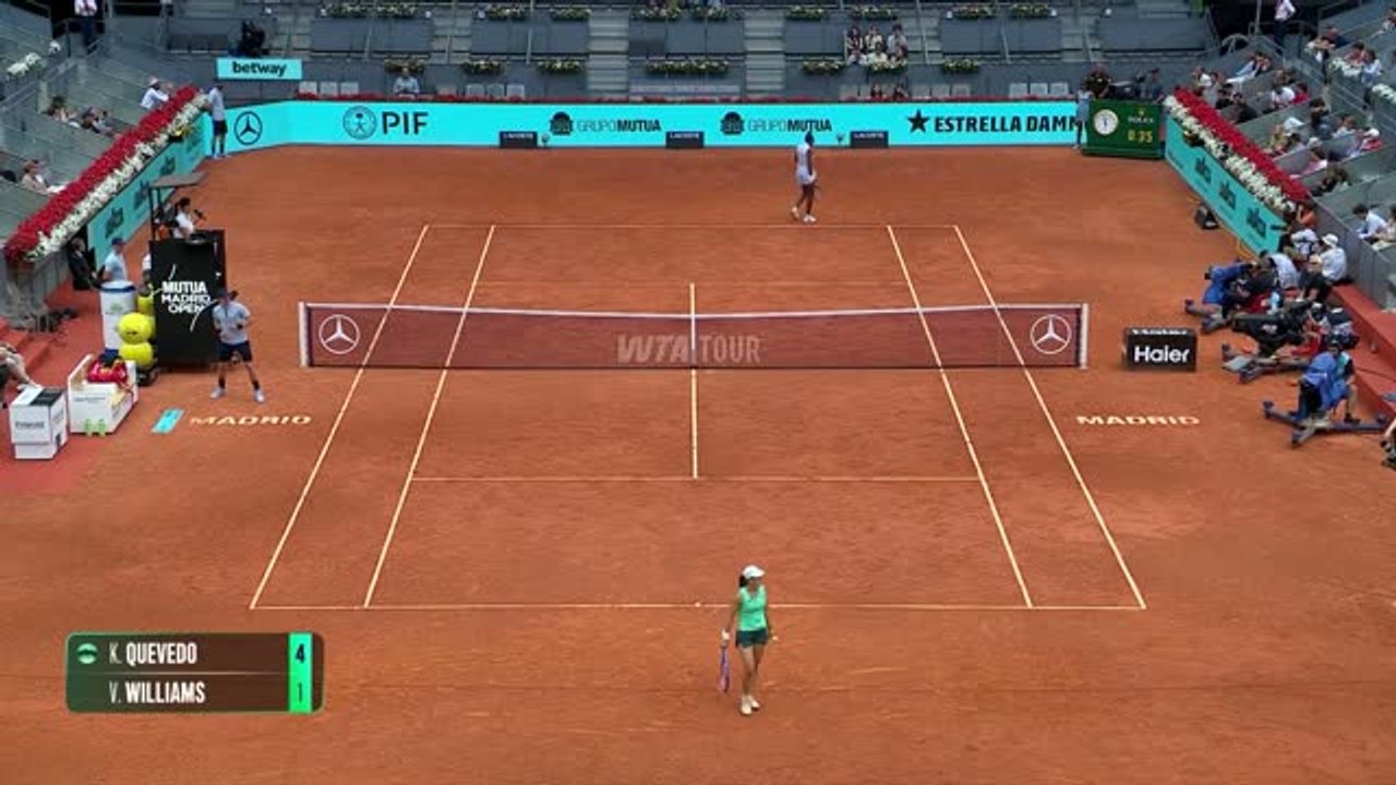 Madrid - Venus Williams s’arrête d’entrée