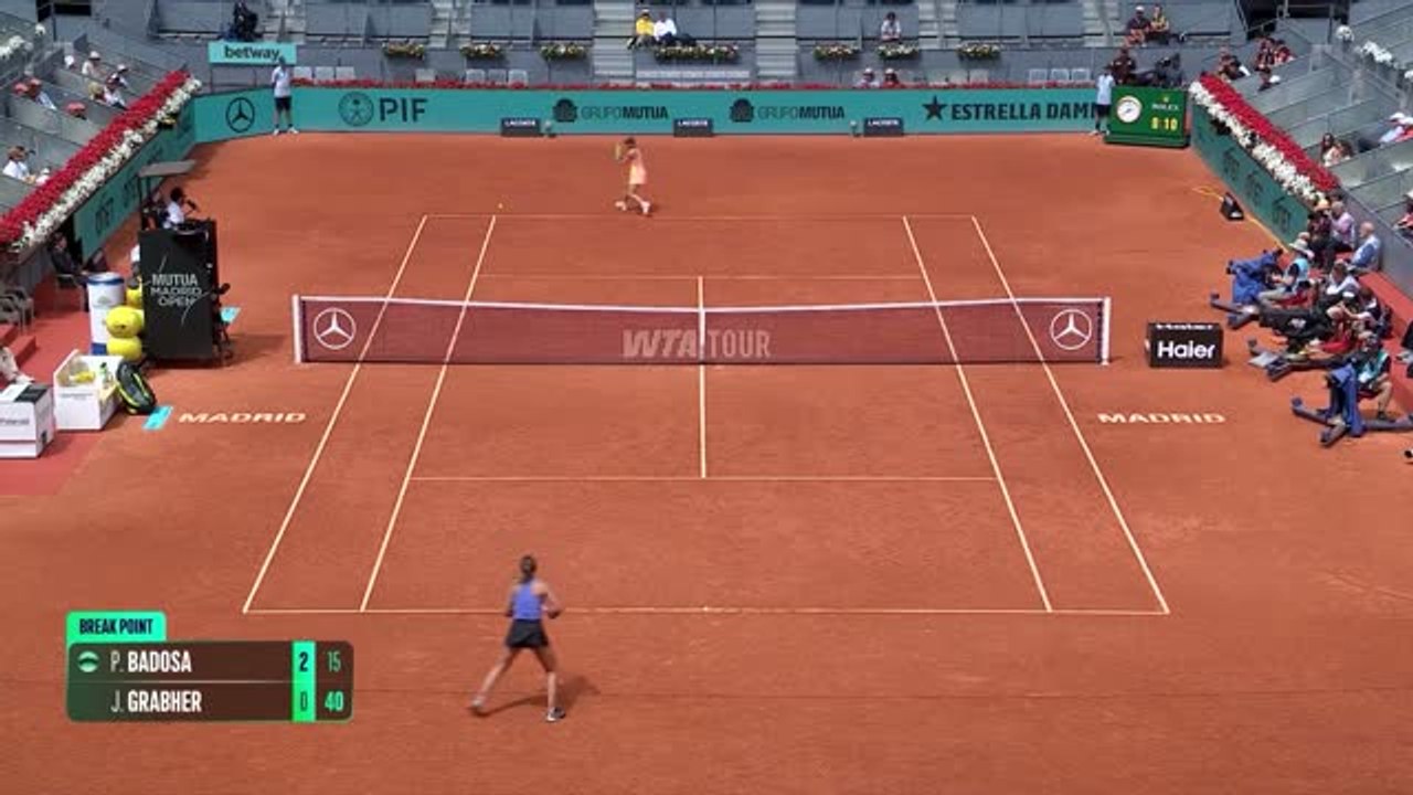 Madrid - Badosa craque malgré un bon départ