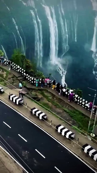 The stunning beauty of the Seven Sisters waterfall   Meghalaya, India