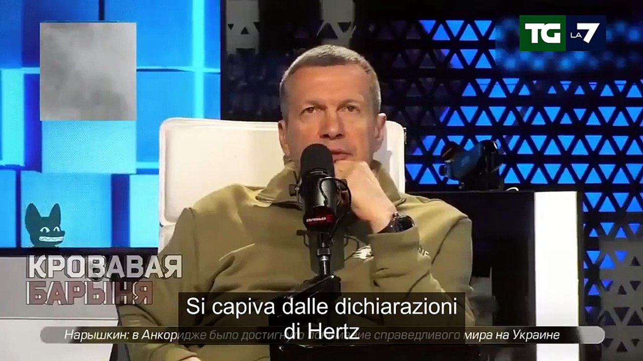 Insulti shock dalla TV russa contro Giorgia Meloni- Solovyev la attacca in diretta (VIDEO) TGLA7