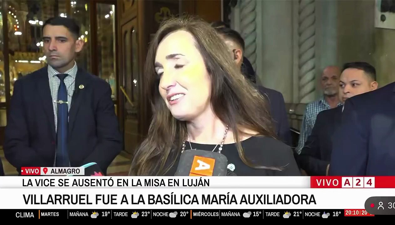 Villarruel no fue a la misa por el Papa Francisco porque "estaba lo peor de la casta política"