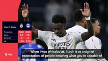 Boos for Vinicius just part of expectation at Real Madrid - Arbeloa