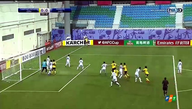 Tampines Rovers 1-1 Hà Nội FC - Goals and Highlights (12/3/2019) | FOX Sports 3 HD (Truyền Hình FPT)